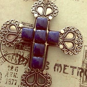 Bajavia cross lapis stones with CHAIN